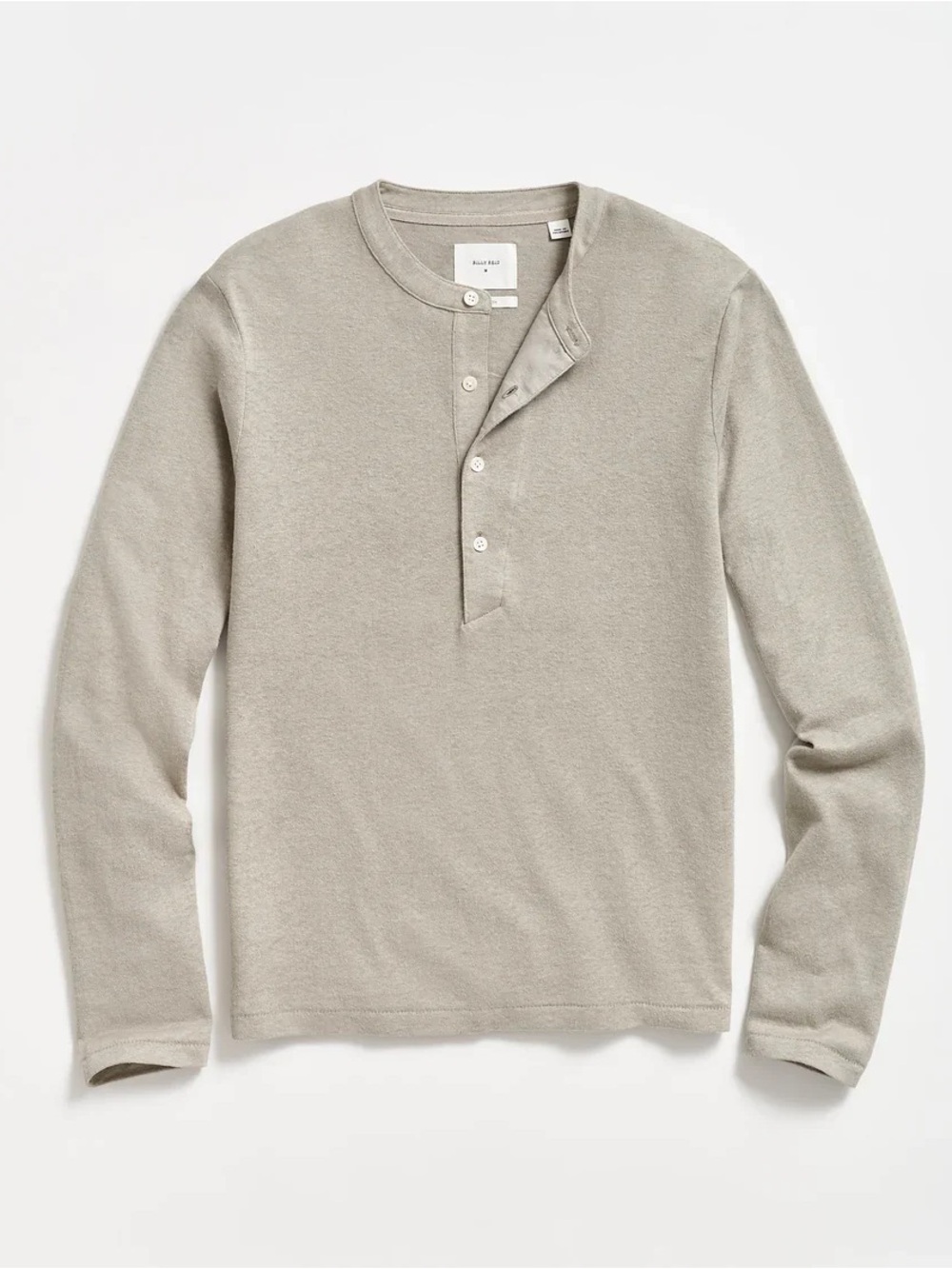 Billy Reid Hemp Cotton Louis Henley Long Sleeve Men’s M